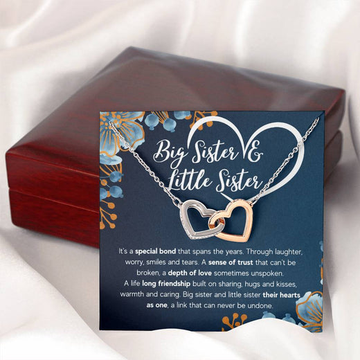 TO MY SISTER BOND INTERLOCKING NECKLACE GIFT SET