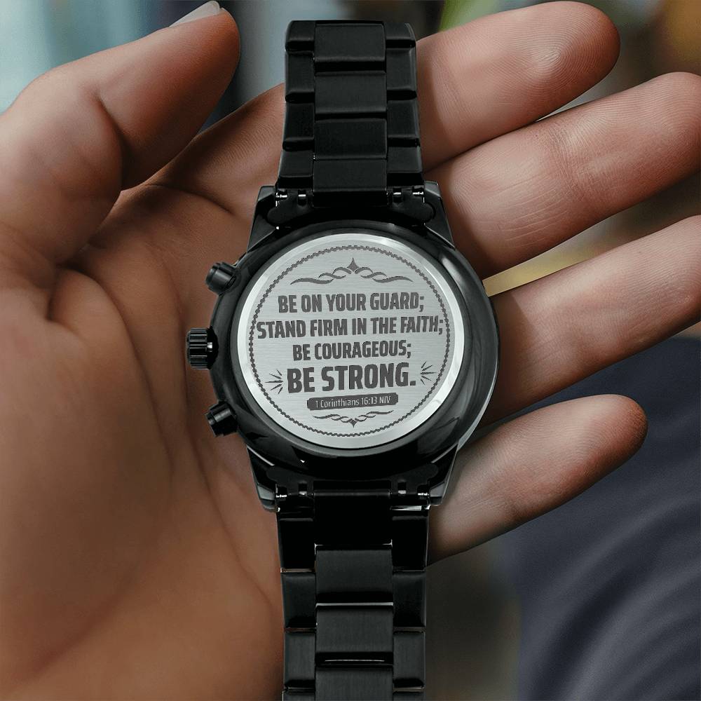 Men's Watch, Be on Your Guard, 1 Corinthians 16:13 NIV