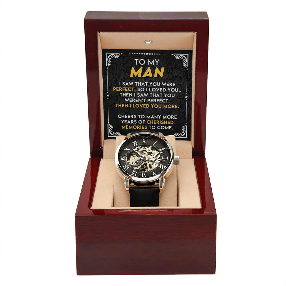 To My Man – Luxury Openwork Watch | Gift from Wife to Husband