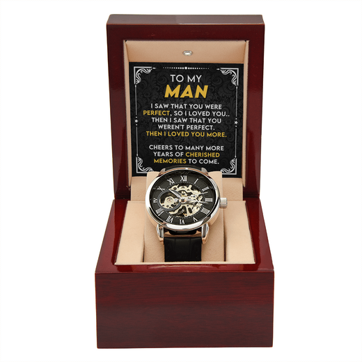 To My Man – Luxury Openwork Watch | Gift from Wife to Husband