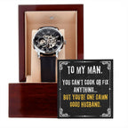 To My Man – Luxury Openwork Watch | Funny & Heartfelt Gift from Wife