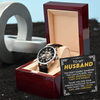 To My Husband – Luxury Openwork Watch | Heartfelt Gift from Wife