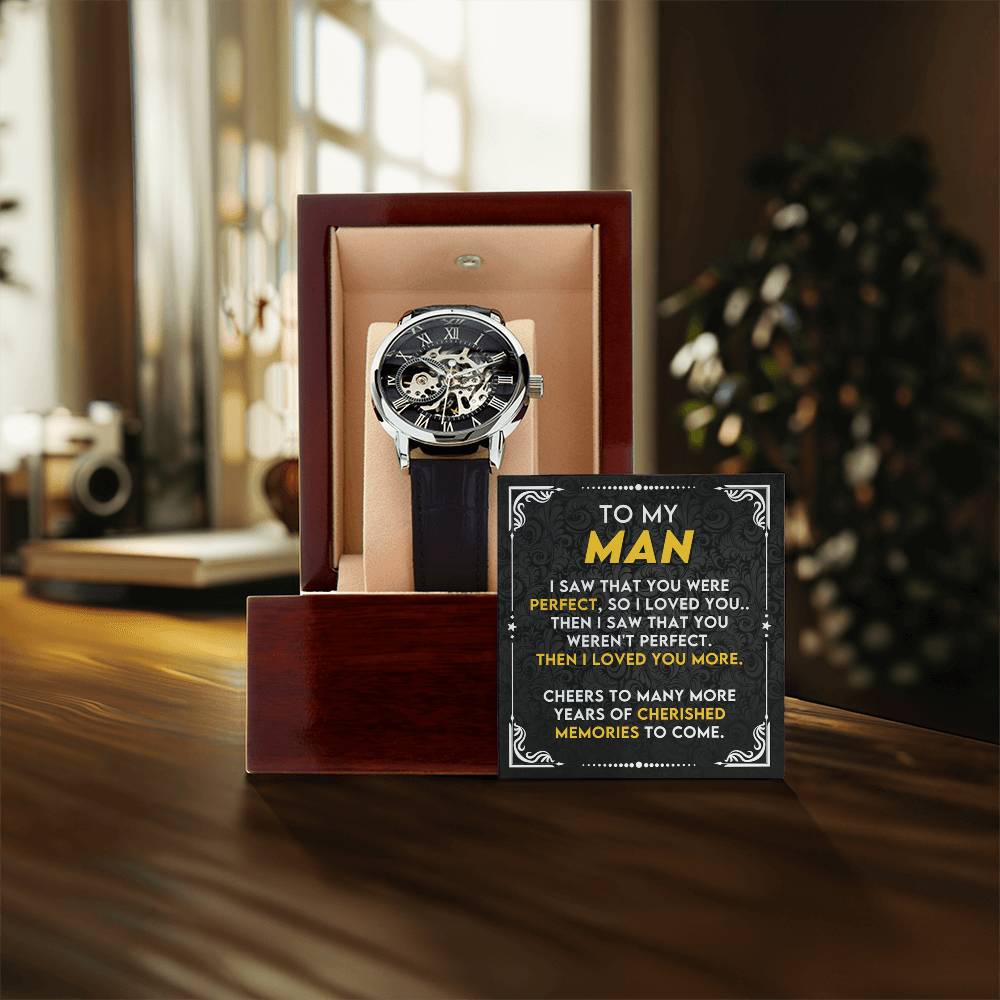 To My Man – Luxury Openwork Watch | Gift from Wife to Husband