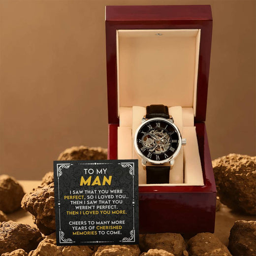 To My Man – Luxury Openwork Watch | Gift from Wife to Husband
