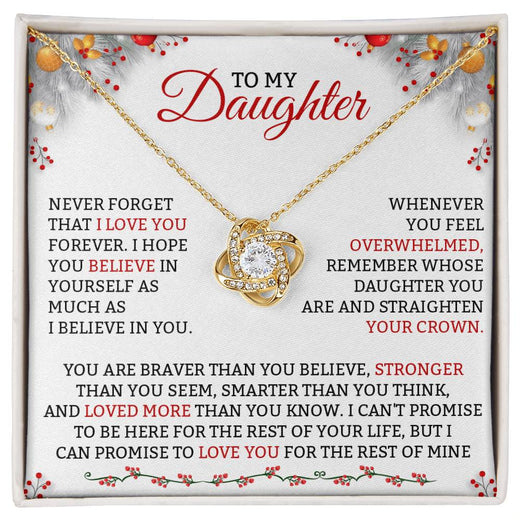 Love Knot Necklace for Daughter – Loved More Than You Know