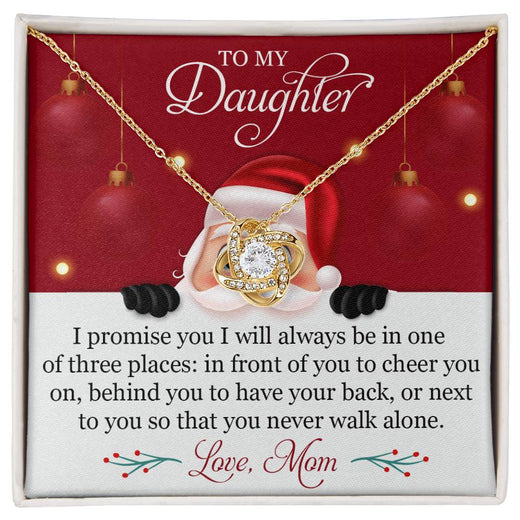 Christmas Love Knot Necklace for Daughter – A Promise from Mom