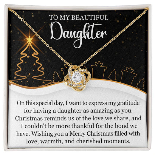 Christmas Love Knot Necklace for Daughter – A Gift of Gratitude