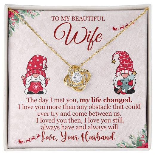 Christmas Love Knot Necklace for Wife – The Day I Met You