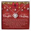 Christmas Love Knot Necklace for Daughter – A Gift from Mom