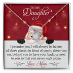 Christmas Love Knot Necklace for Daughter – A Promise from Mom