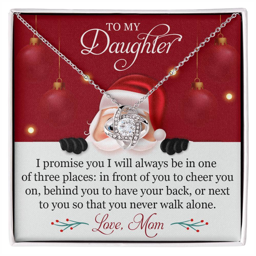 Christmas Love Knot Necklace for Daughter – A Promise from Mom