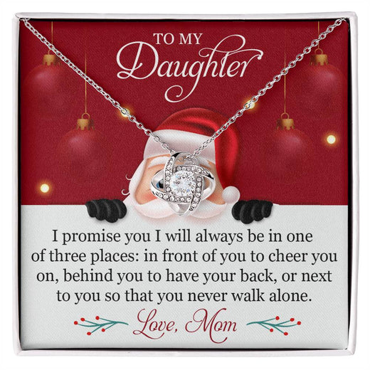 Christmas Love Knot Necklace for Daughter – A Promise from Mom