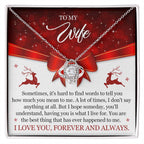 Christmas Love Knot Necklace for Wife – A Gift from Her Husband