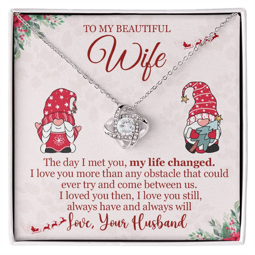Christmas Love Knot Necklace for Wife – The Day I Met You