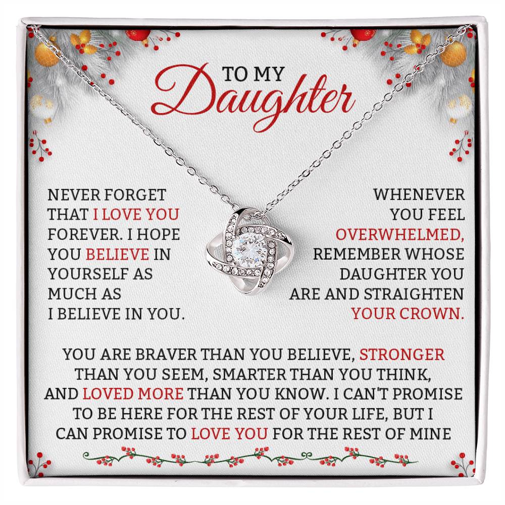 Love Knot Necklace for Daughter – Loved More Than You Know