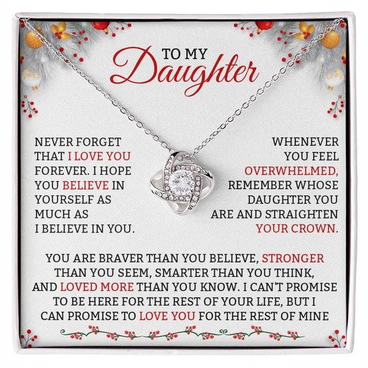 Love Knot Necklace for Daughter – Loved More Than You Know