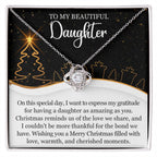 Christmas Love Knot Necklace for Daughter – A Gift of Gratitude