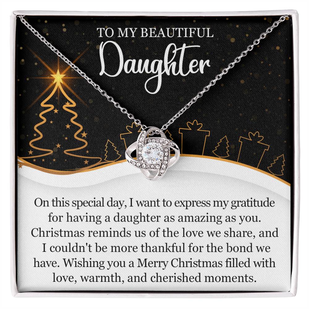 Christmas Love Knot Necklace for Daughter – A Gift of Gratitude
