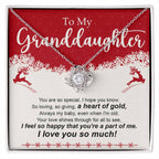 Christmas Love Knot Necklace for Granddaughter – You Are So Special