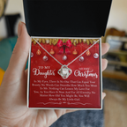 Christmas Love Knot Necklace for Daughter – A Gift from Mom