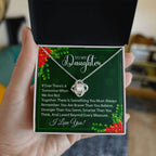 Christmas Love Knot Necklace for Daughter – Braver Than You Know