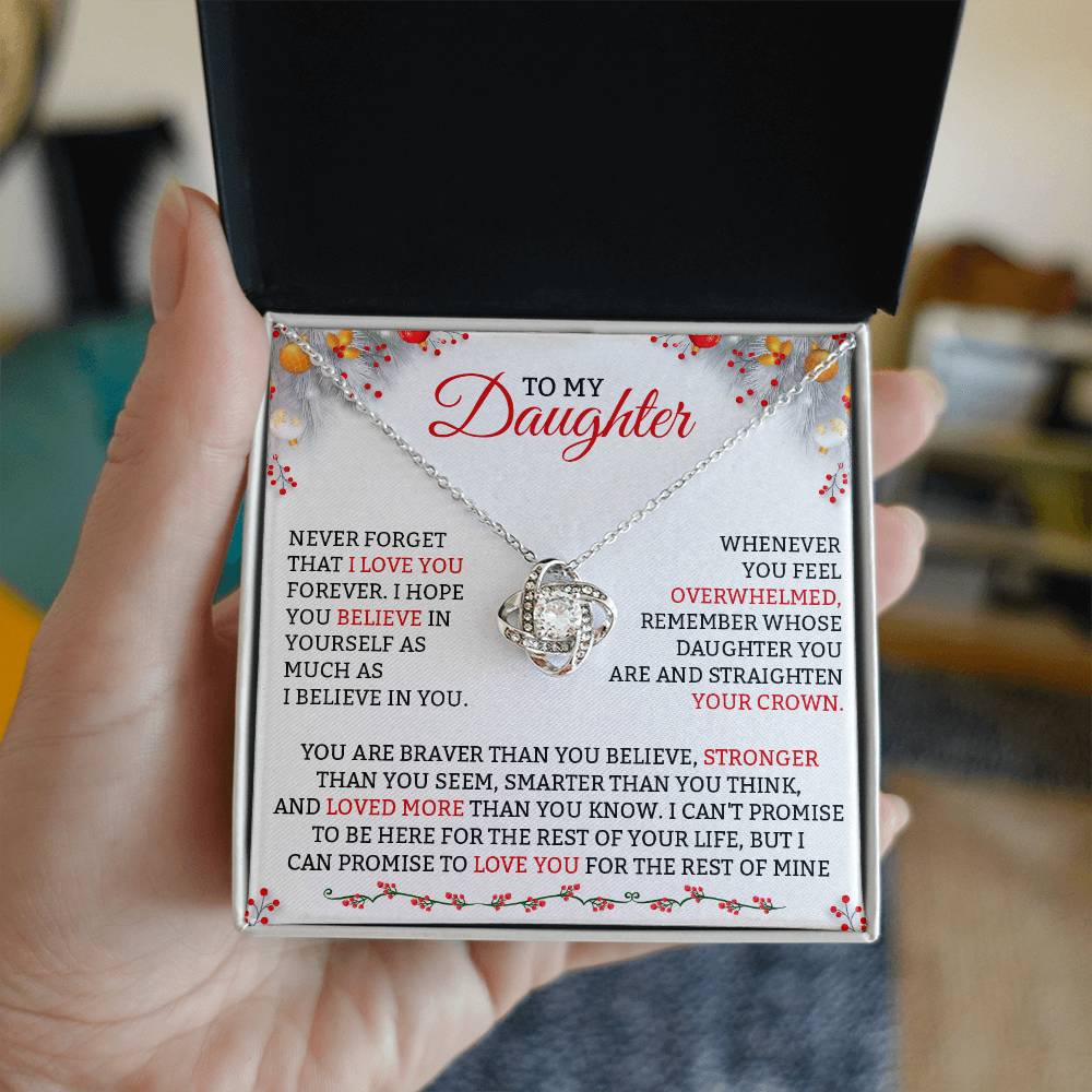 Love Knot Necklace for Daughter – Loved More Than You Know