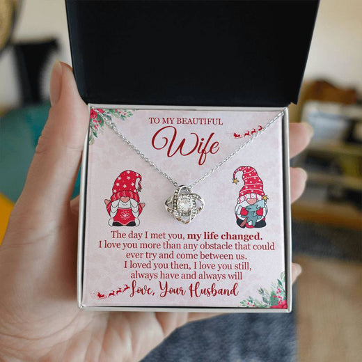 Christmas Love Knot Necklace for Wife – The Day I Met You