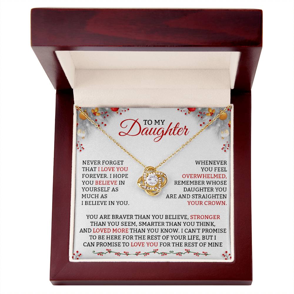Love Knot Necklace for Daughter – Loved More Than You Know