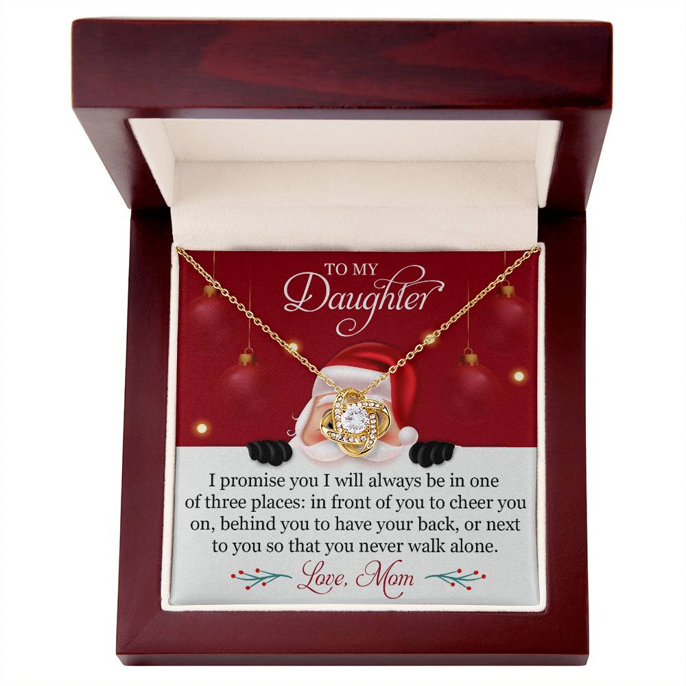 Christmas Love Knot Necklace for Daughter – A Promise from Mom