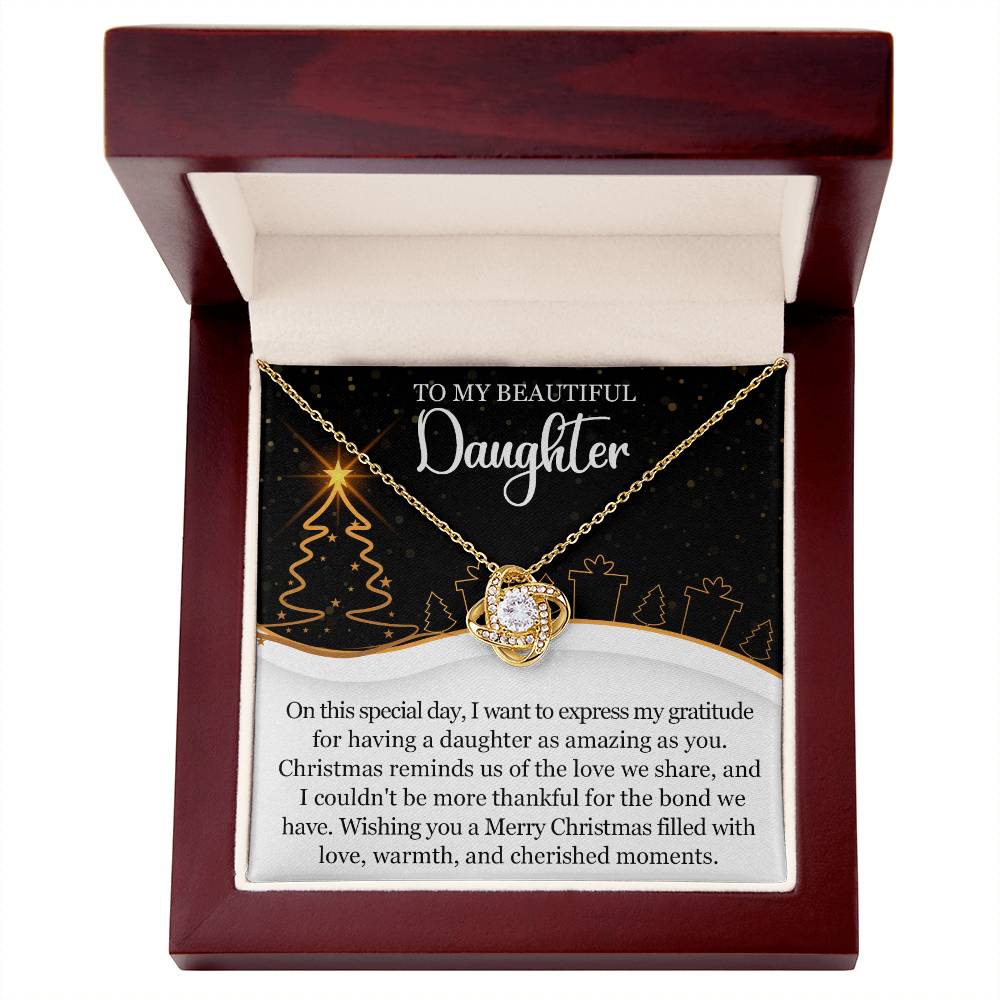 Christmas Love Knot Necklace for Daughter – A Gift of Gratitude