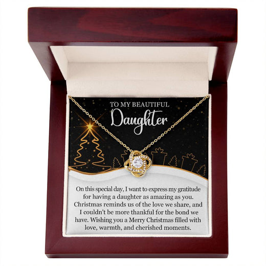 Christmas Love Knot Necklace for Daughter – A Gift of Gratitude