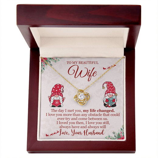 Christmas Love Knot Necklace for Wife – The Day I Met You