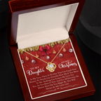 Christmas Love Knot Necklace for Daughter – A Gift from Mom