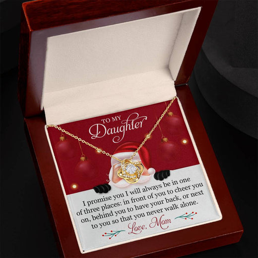 Christmas Love Knot Necklace for Daughter – A Promise from Mom