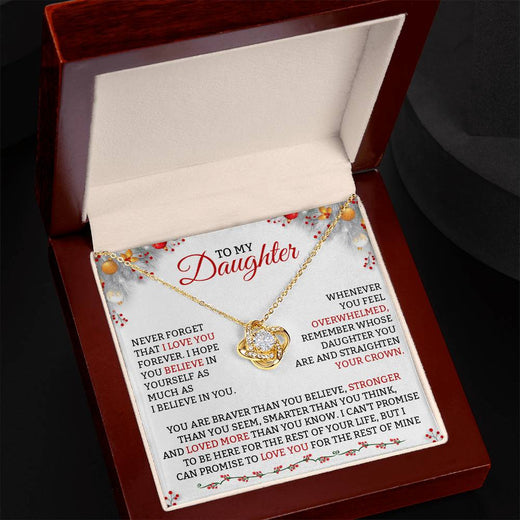 Love Knot Necklace for Daughter – Loved More Than You Know