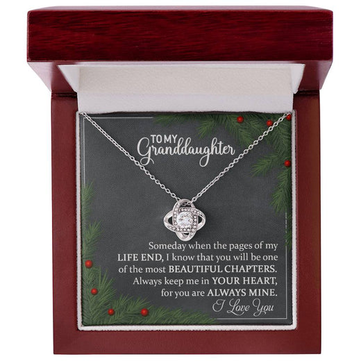 Christmas-GrandDaughter Love knot Necklace