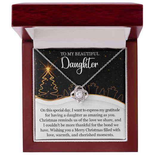 Christmas Love Knot Necklace for Daughter – A Gift of Gratitude