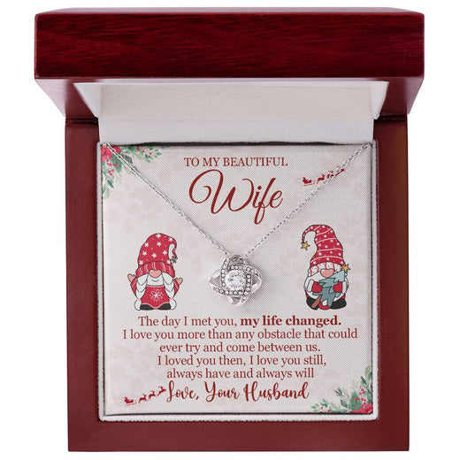 Christmas Love Knot Necklace for Wife – The Day I Met You