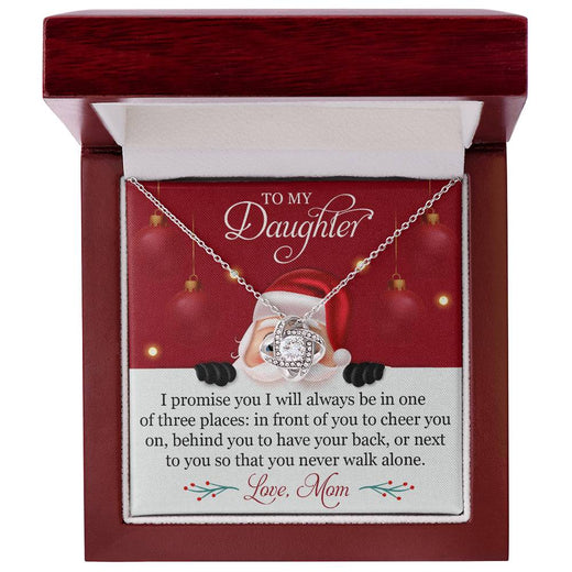 Christmas Love Knot Necklace for Daughter – A Promise from Mom
