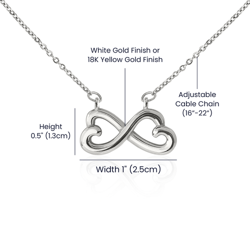 Personalized Un-Biological Sister Infinity Necklace – Christian Best Friend Gift