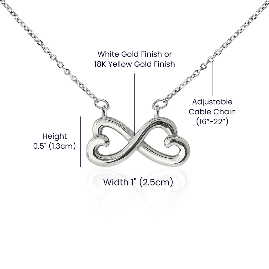 Prayer Partner Gift for Her – Personalized Sister in Christ Infinity Necklace – Christian Friend Gift