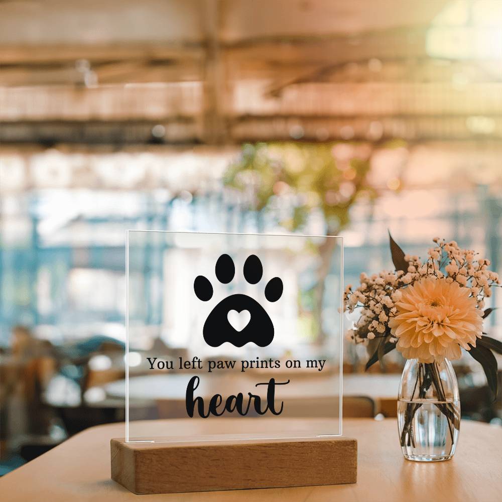 Keepsake Acrylic Bundle - You Left Pawprints In My Heart