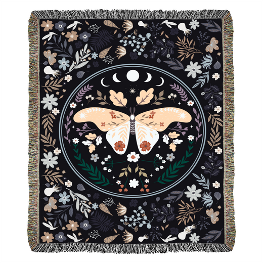 Bohemian Butterfly - Woven Blanket